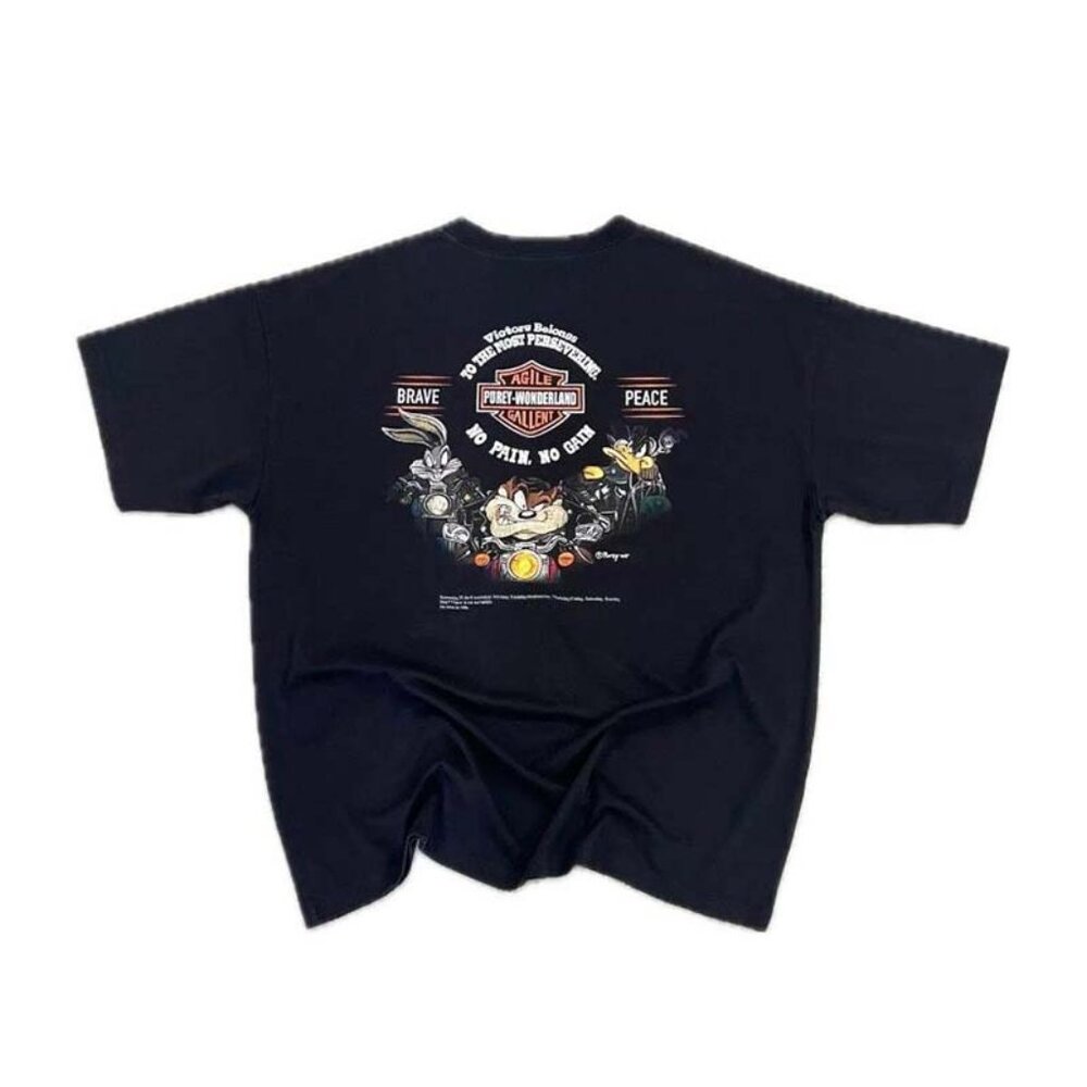 Purey Animation Color Distressed Short Sleeves